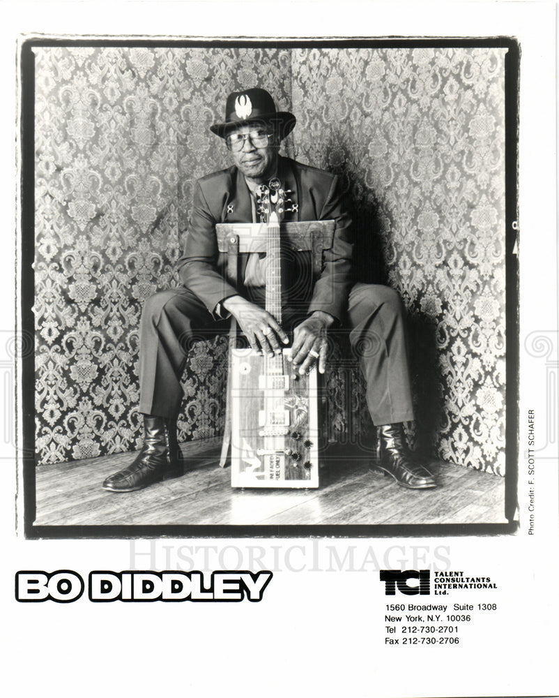 Bo Diddley vocalist guitarist musician-Historic Images