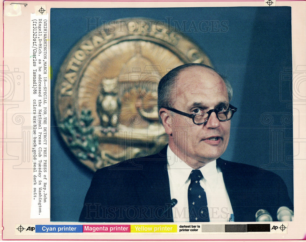 1986 John Dingell National Press Club-Historic Images