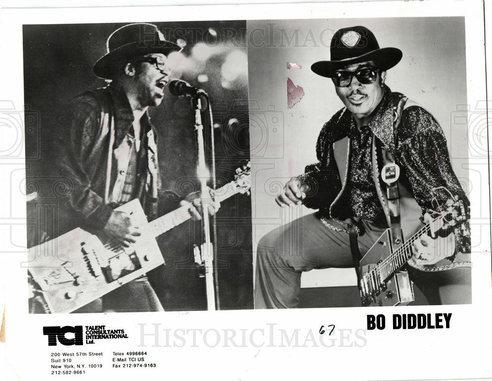 1989 Bo Diddley Blues Vocalist Guitarist-Historic Images