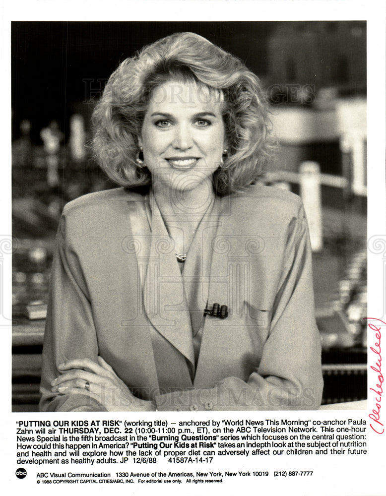 1988 Paula Ann Zahn  newscaster-Historic Images