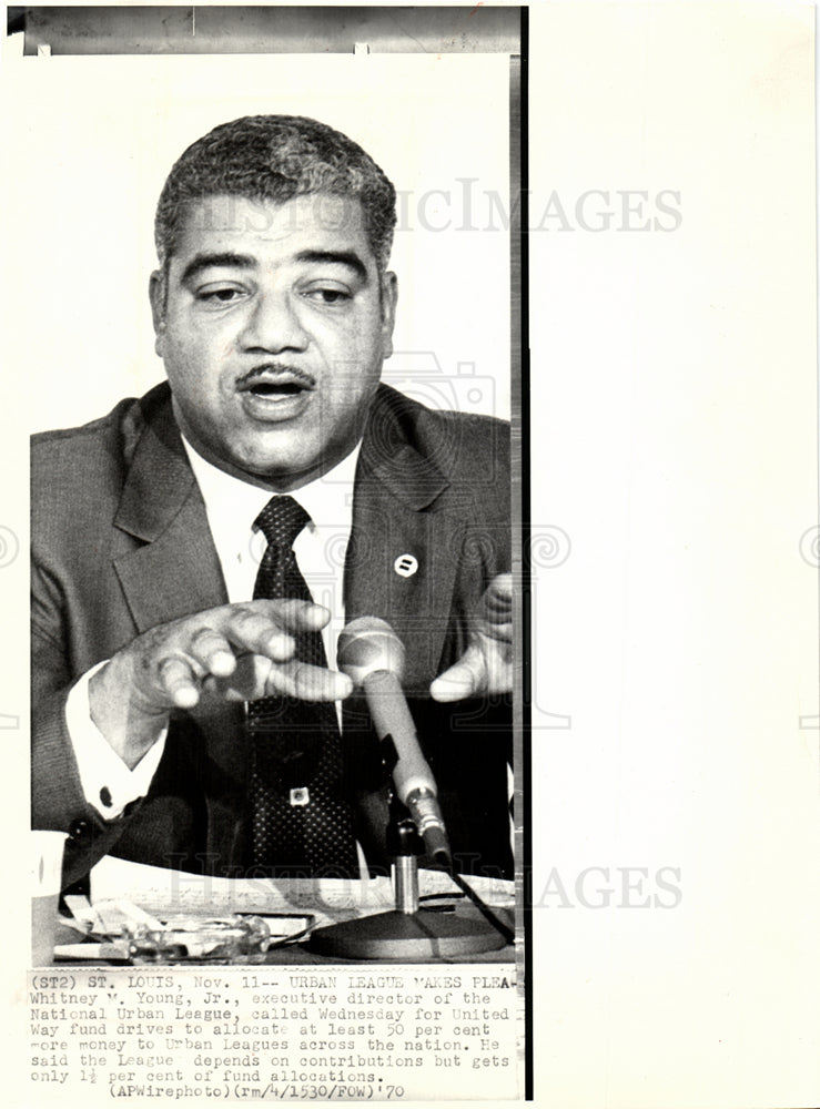 1970 Whitney Young Urban League United Way-Historic Images