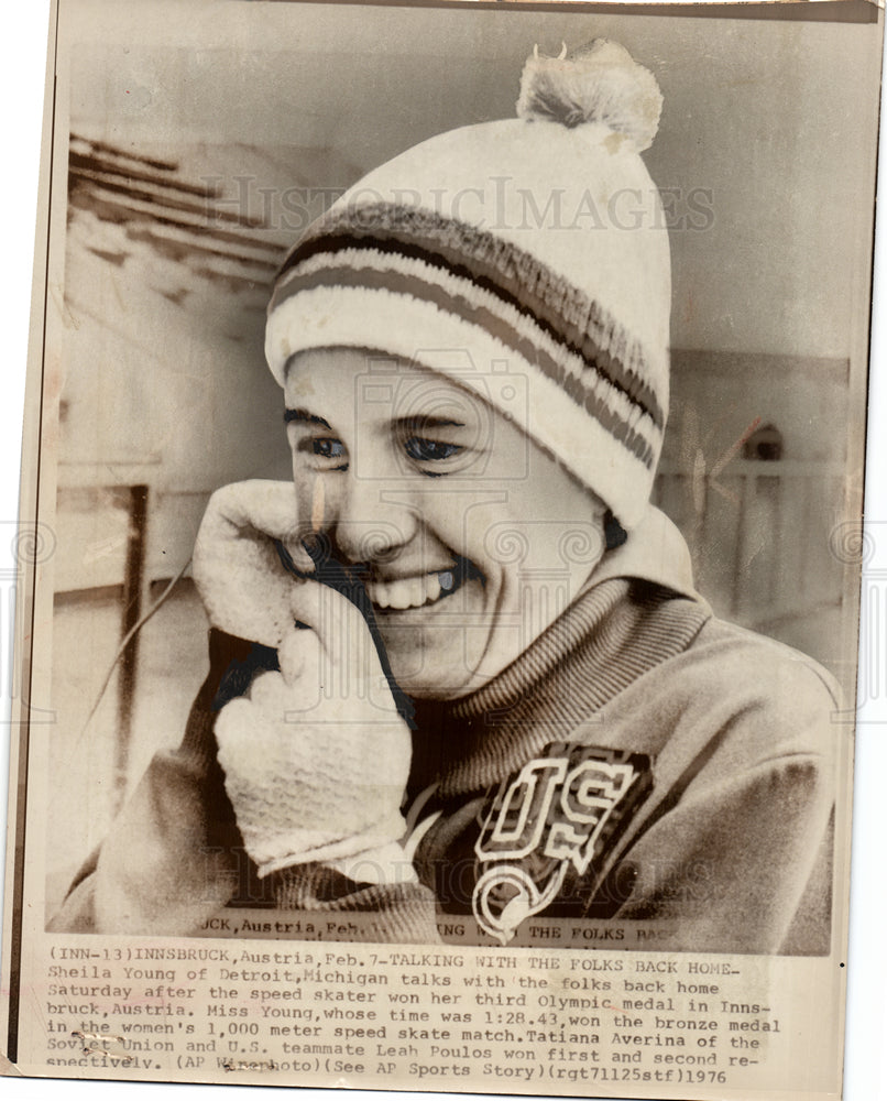 1976 Sheila Young Speed Skater Olympian-Historic Images