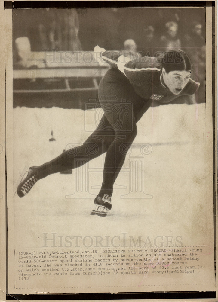 1973 Sheila Young Detroit speed skater-Historic Images