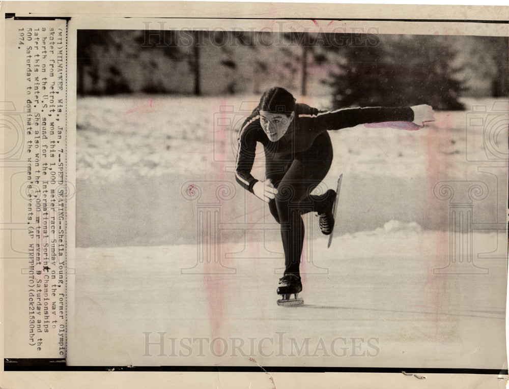 1975 Sheila Young Olympic Detroit 1,000-Historic Images