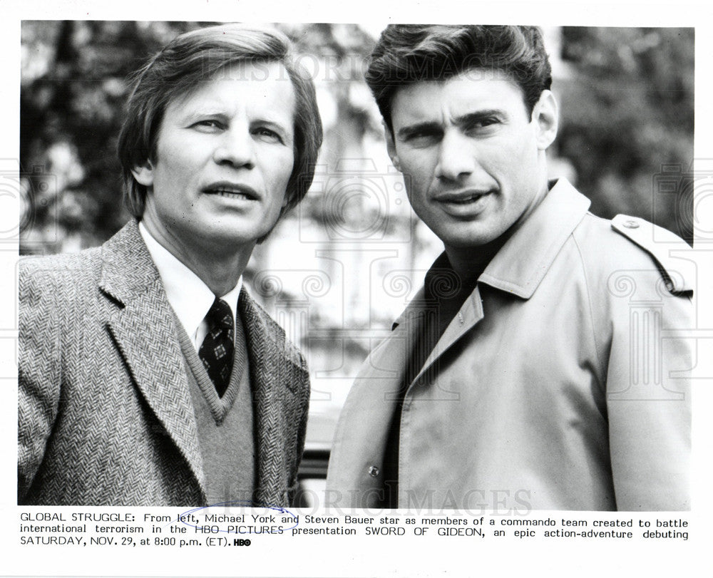 1986 Michael York Steven Bauer action stars-Historic Images