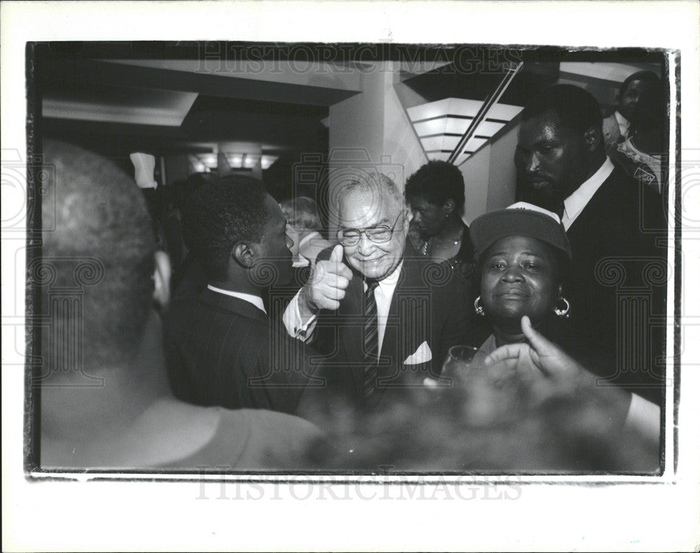 1989 Coleman Young Detroit Mayor-Historic Images