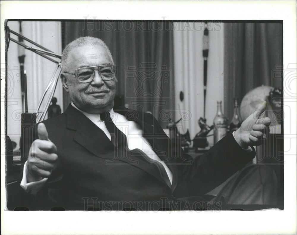 1989 Coleman A Young Detroit Mayor Michigan-Historic Images