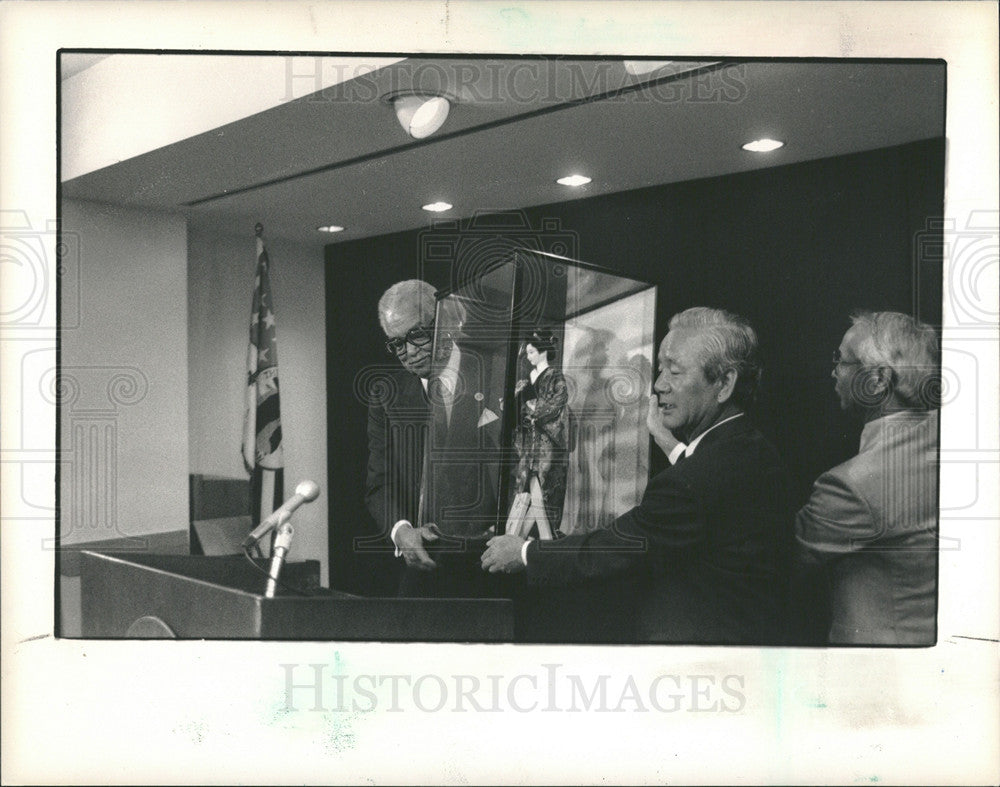 1988 John Collier, Coleman Young, Masaichi-Historic Images