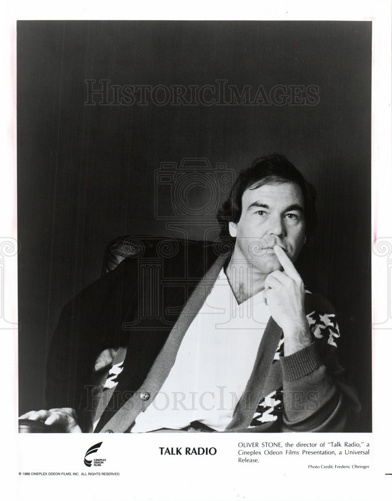 1989 Oliver Stone American film director-Historic Images