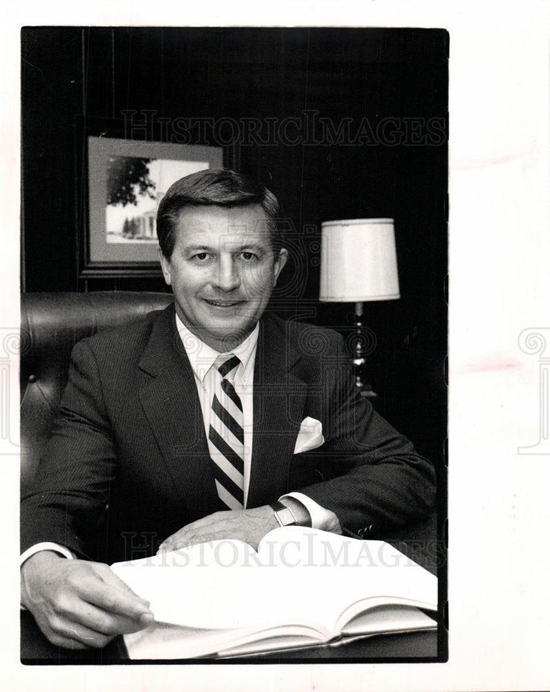 1988 Alan Stone Alma College President-Historic Images