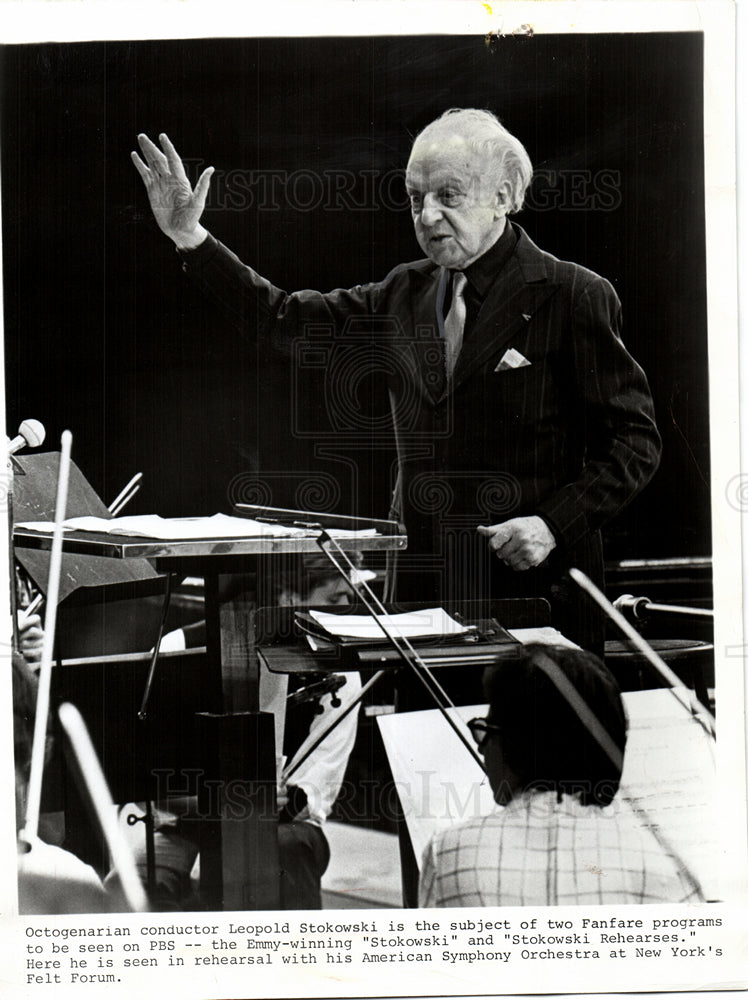 1978 Leopold Stokowski conductor-Historic Images