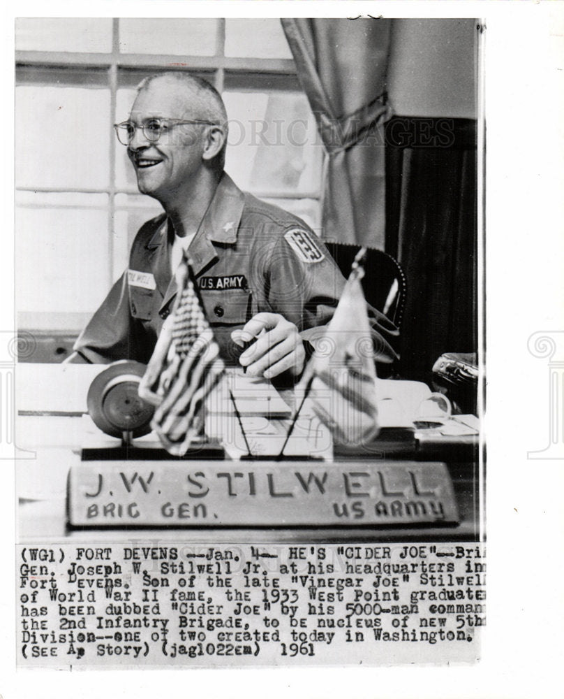 1962 Gen Joe Stiwell Jr. VInegar Joe-Historic Images