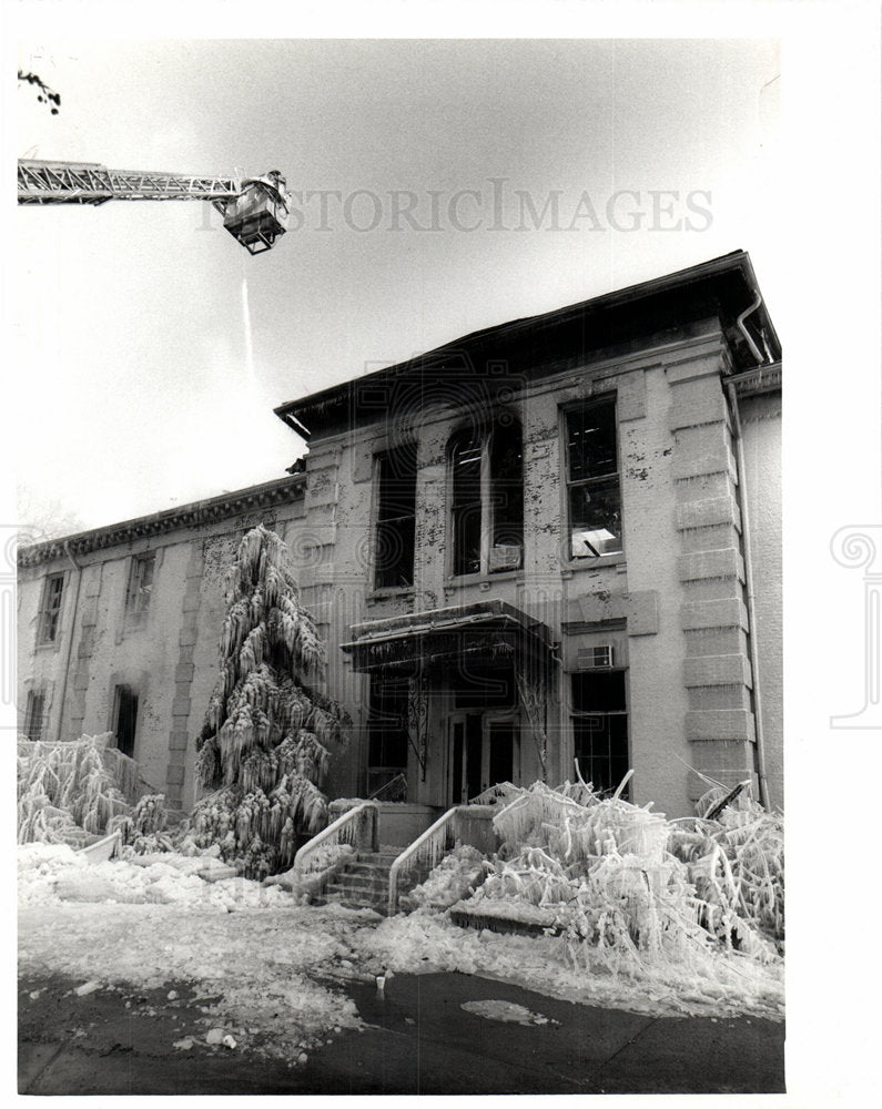 1981 University Michigan fire econ building-Historic Images