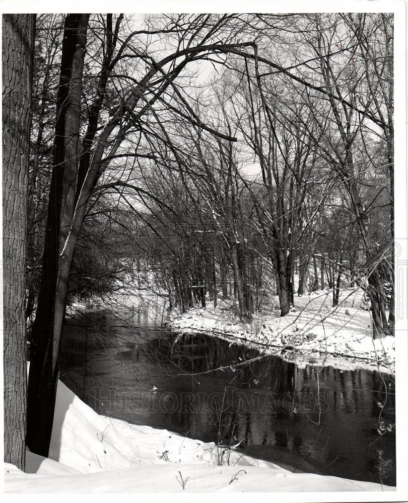1954 Michigan State Univ Red Cedar River-Historic Images