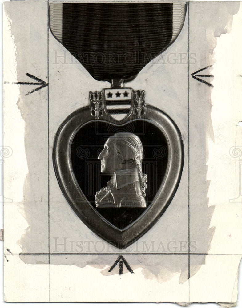 1931 Purple heart Medal honor-Historic Images