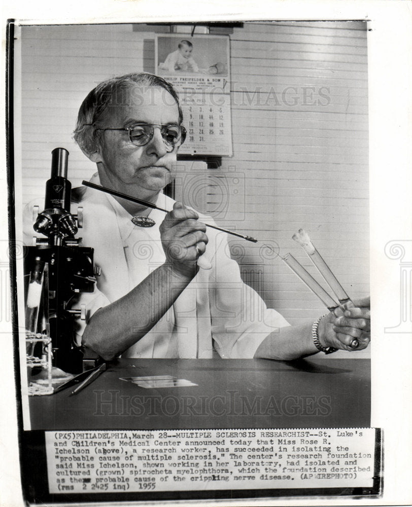 1965 multiple schlerosis medical research-Historic Images