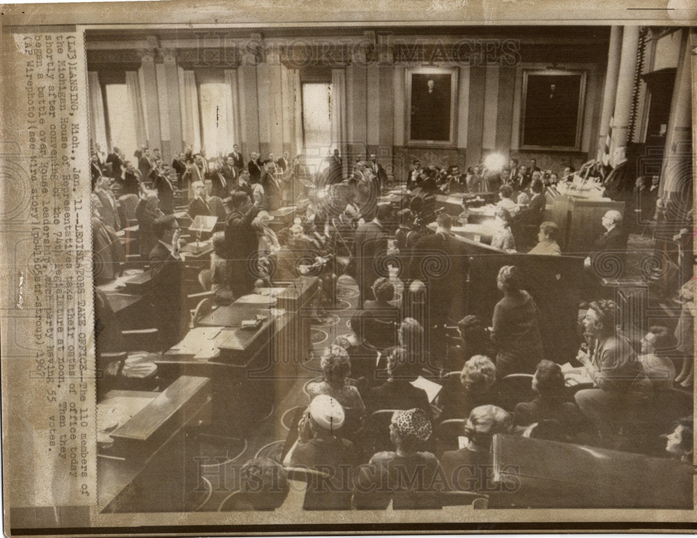 1967 Michigan House Rep legislators-Historic Images