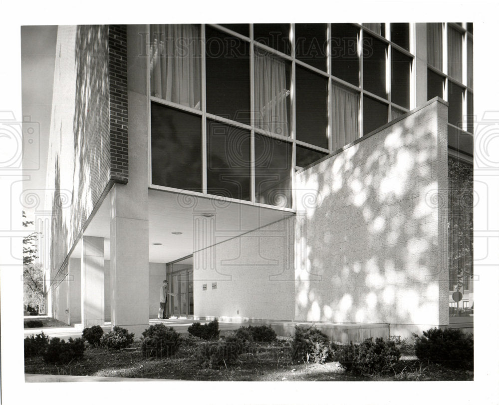 1958 University Michigan library entrance-Historic Images