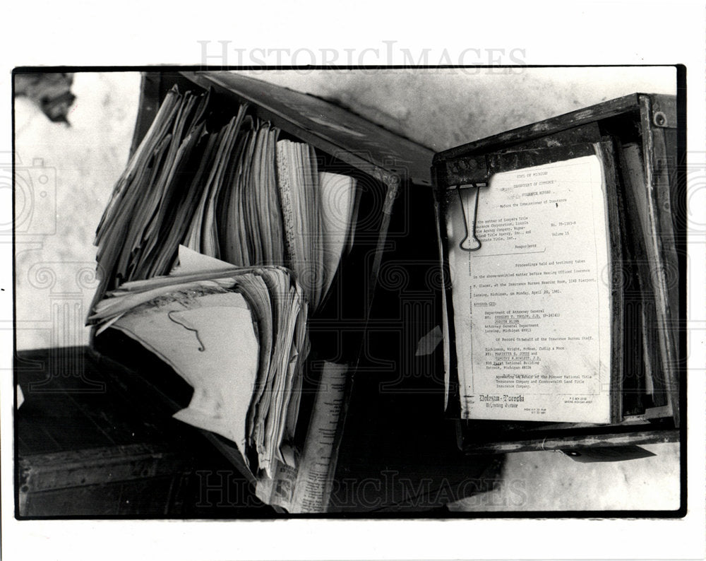 1981 University of Michigan Burned Documents-Historic Images