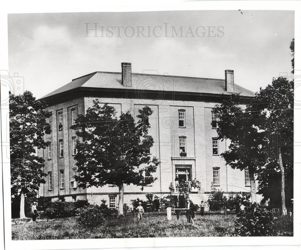 1956 Old college Hall Michigan campus teach-Historic Images