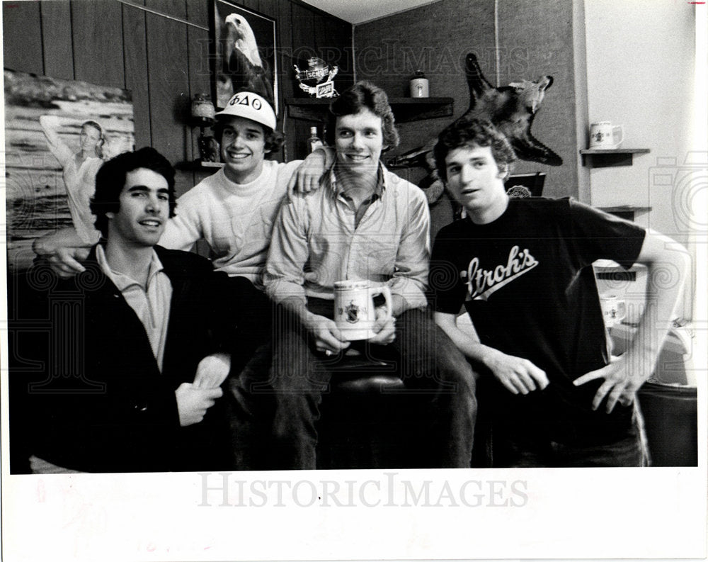 1980 U Mich Fraternity Phi Delta Theta-Historic Images