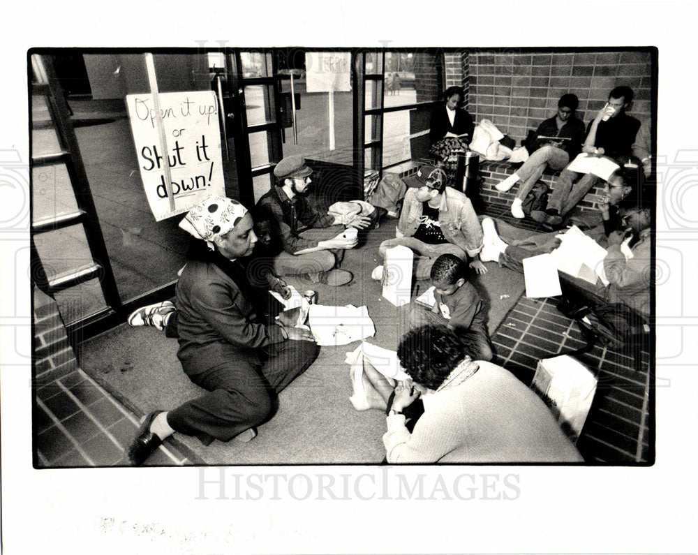 1987 Coalition Against Racism Sit-In-Historic Images