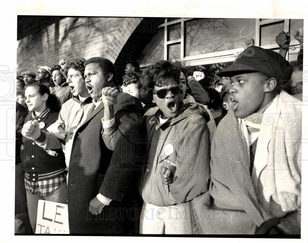 1987 Protesters UM administration racism-Historic Images