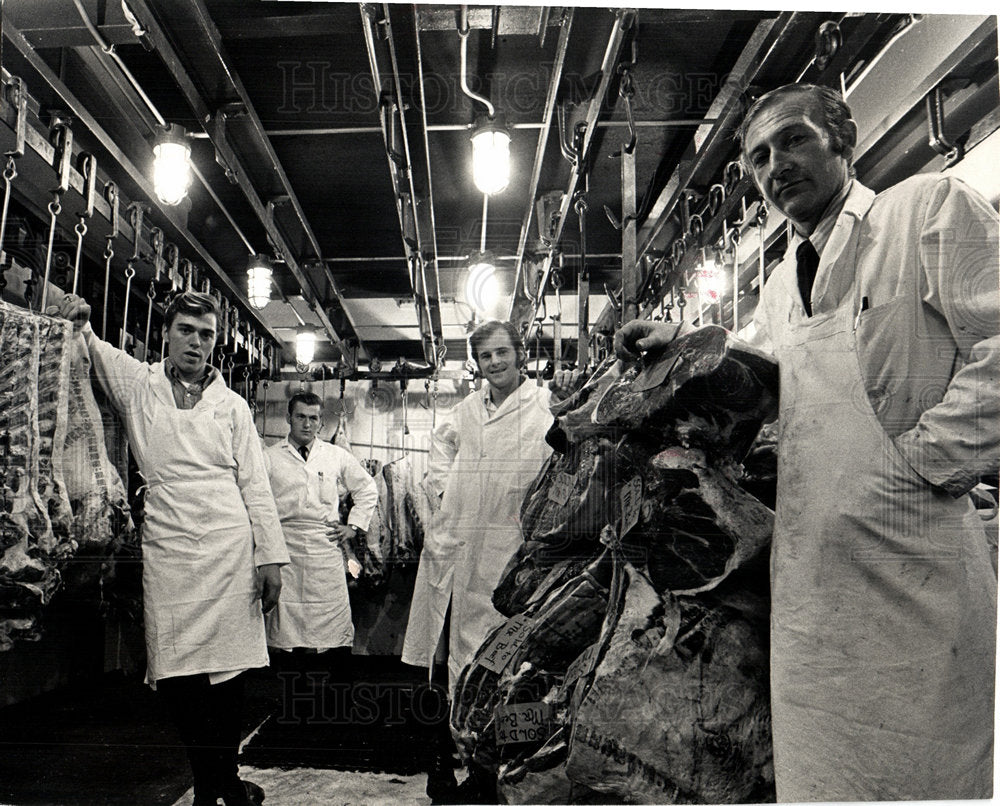 1970 Meat Processing  Packaging-Historic Images