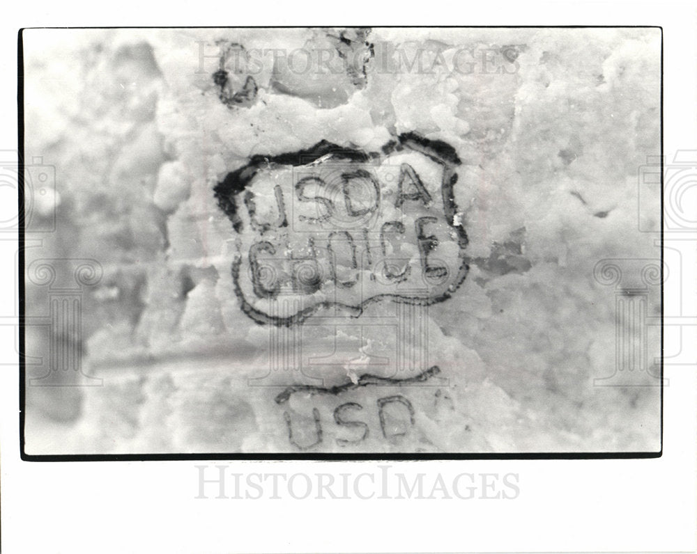 1981 USDA seal meat beef-Historic Images