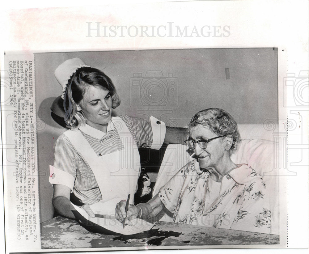 1966 Gertrude Snyder Medicare Hammerlund-Historic Images