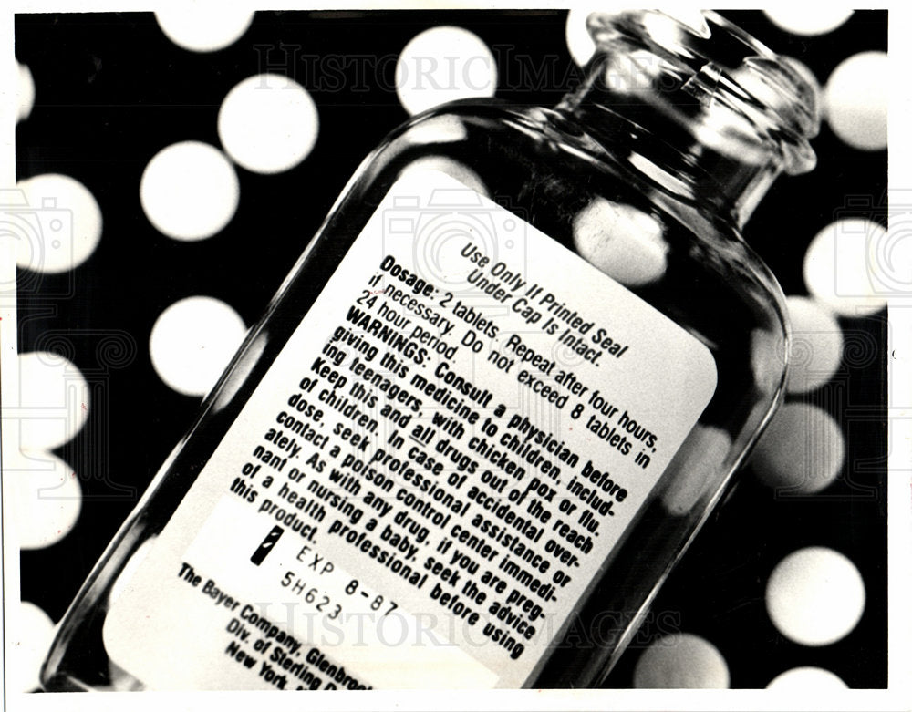 1987 Aspirin FDA Reye&#39;s syndrome-Historic Images