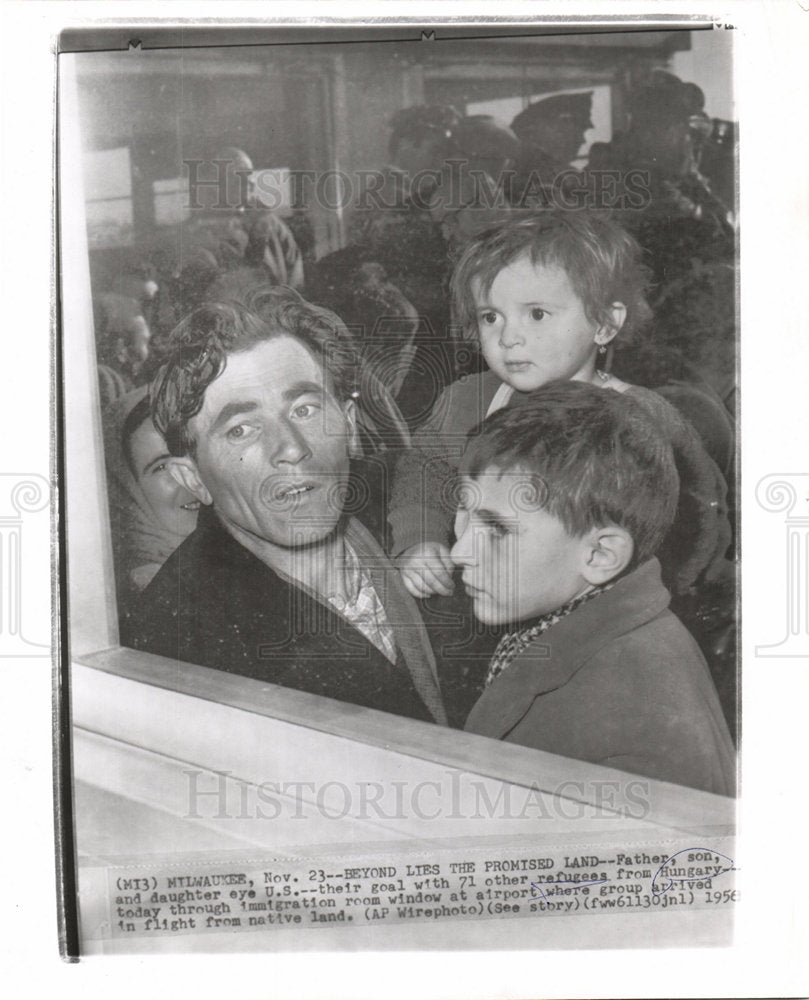 1956 Hungary Immigration Family-Historic Images