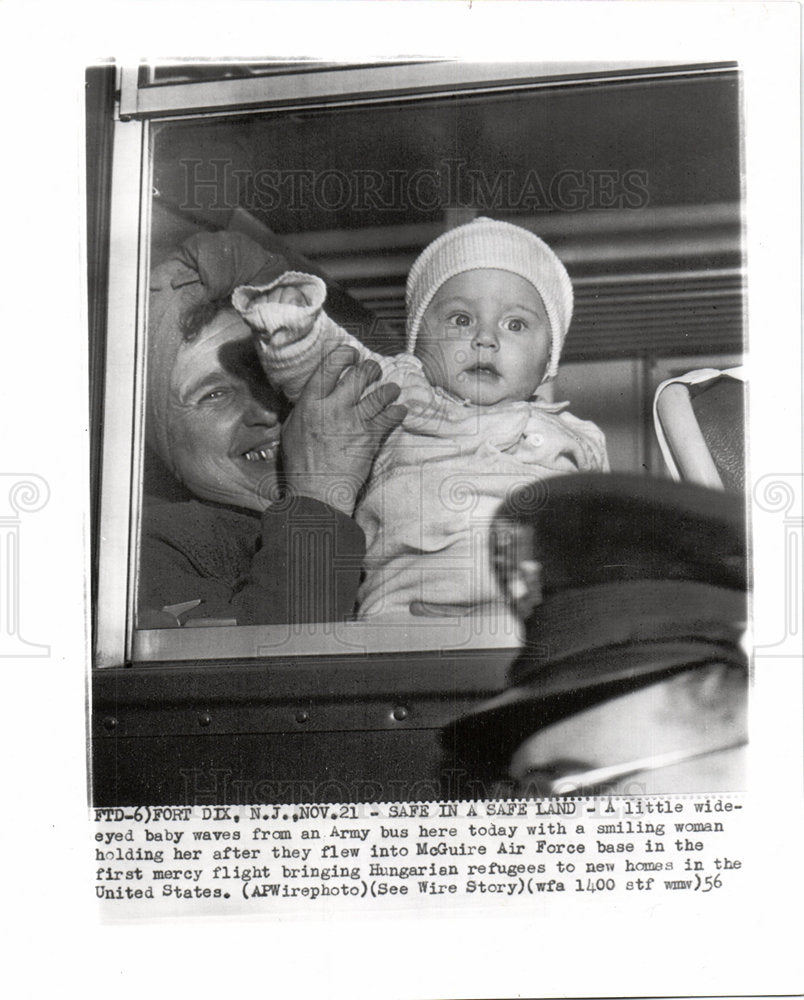 1956 Hungarian refugees McGuire AFB airlift-Historic Images