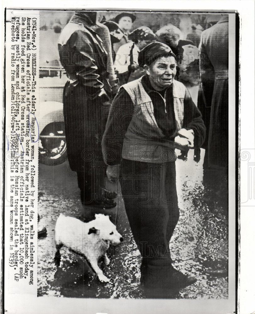 1956 Hungarian refugees homeless Red Cross-Historic Images