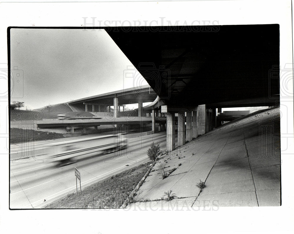 1985 I-75 I-696 Construction Traffic-Historic Images