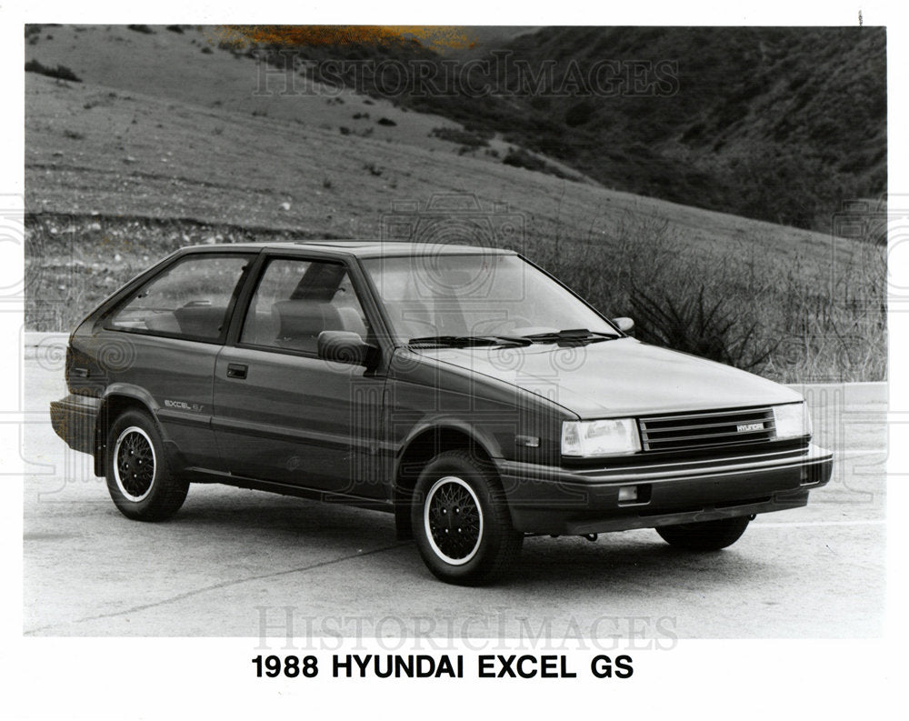 1987 1988 HYNDAI EXCEL GS CAR-Historic Images