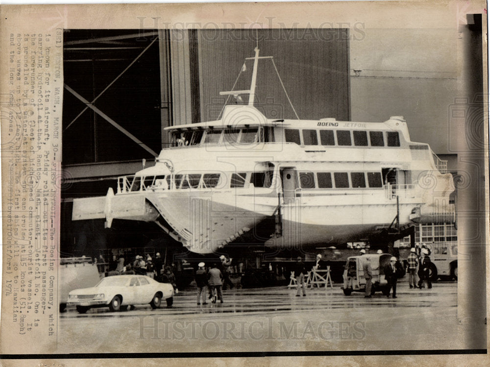 1974 Boeing Company Renton hydrofoil-Historic Images