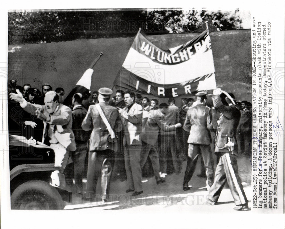 1956 University Students Soviet Embassy-Historic Images