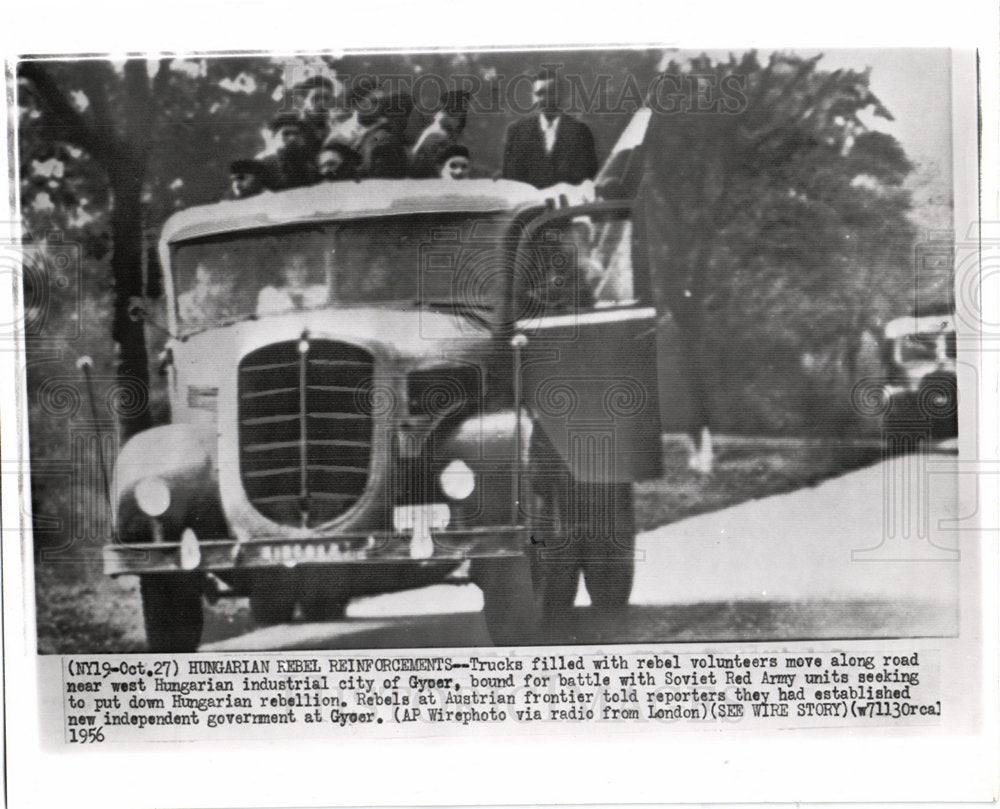 1956 Hungarian Rebellion Soviet Győr-Historic Images