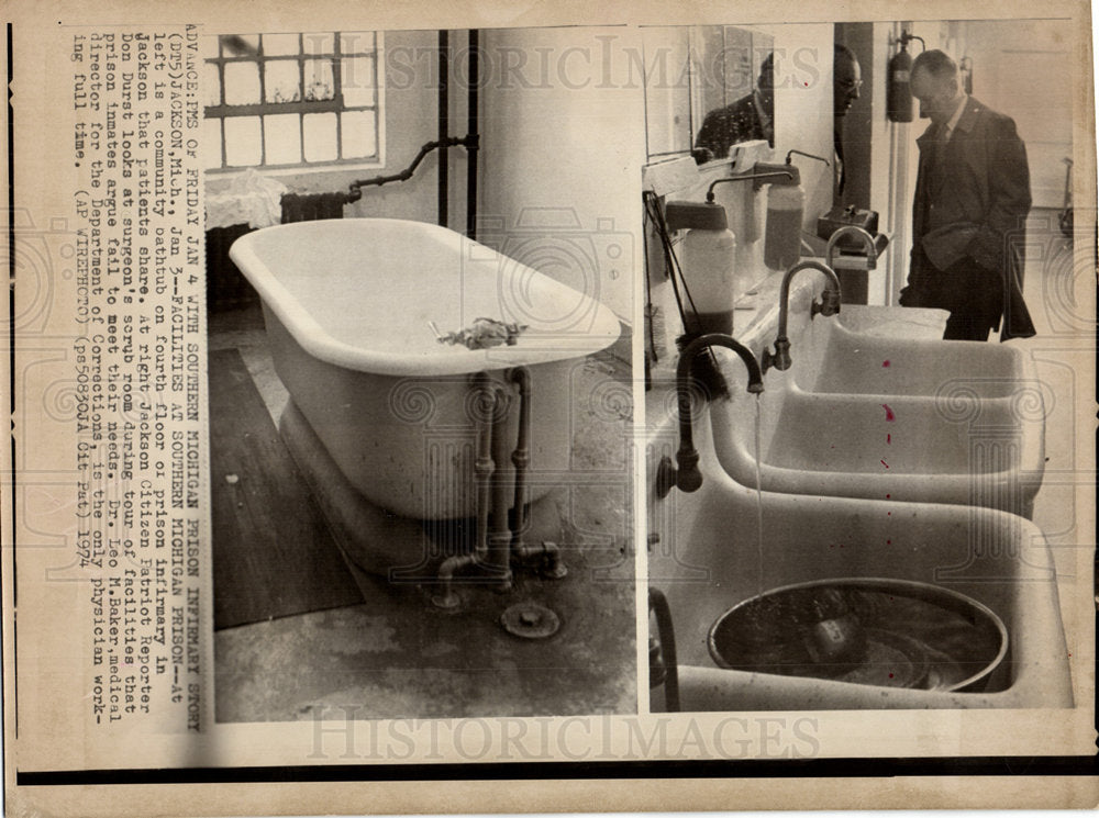 1974 Jackson prison infirmary Don Durst tub-Historic Images