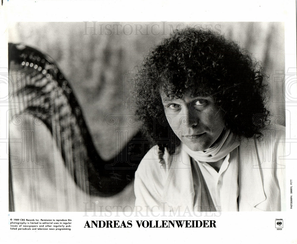 1989 Andreas Vollenweider Swiss Musician-Historic Images