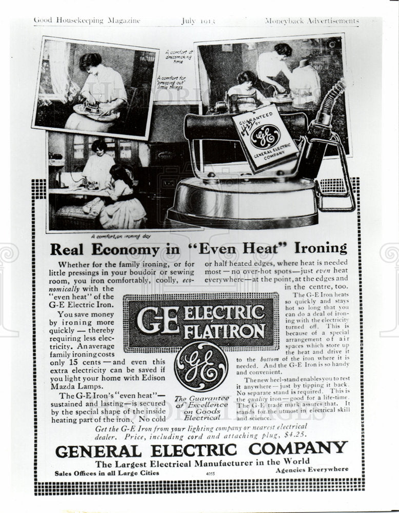 1989 Electric Iron General Electric-Historic Images