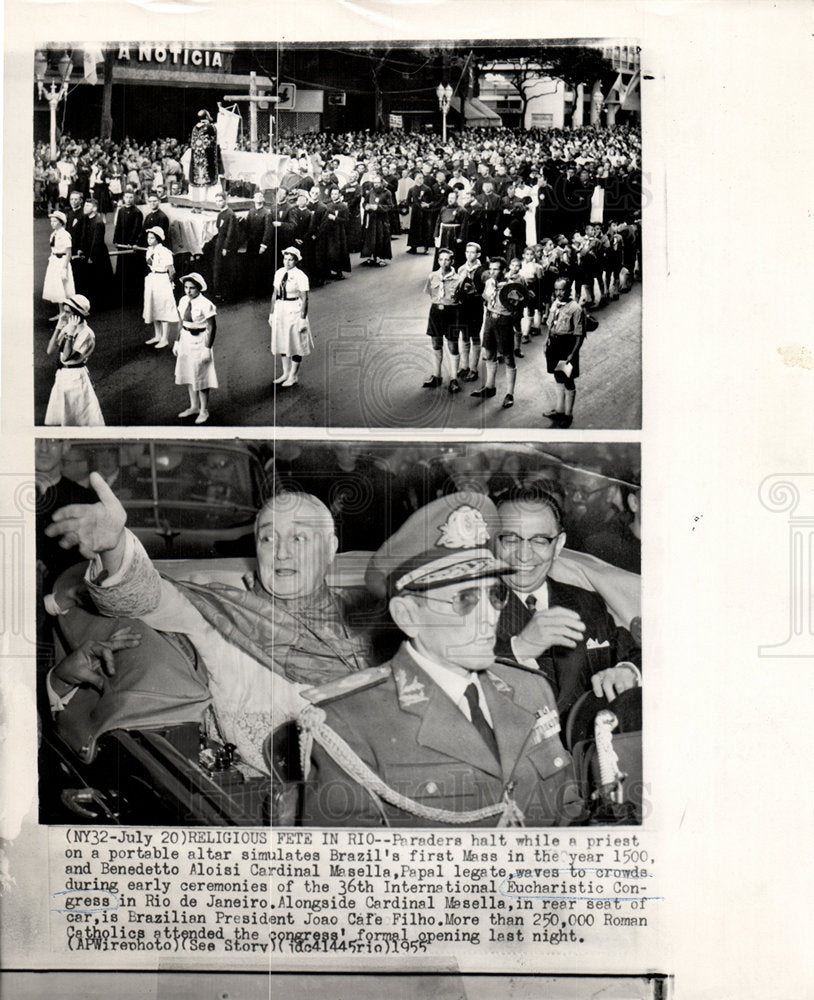 1955 Eucharistic Congress Rio de Janeiro-Historic Images