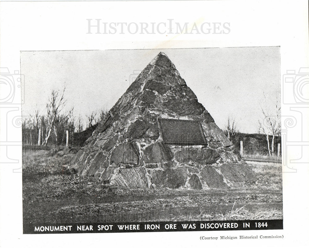 1981 Iron Ore Monument rocks and minerals-Historic Images