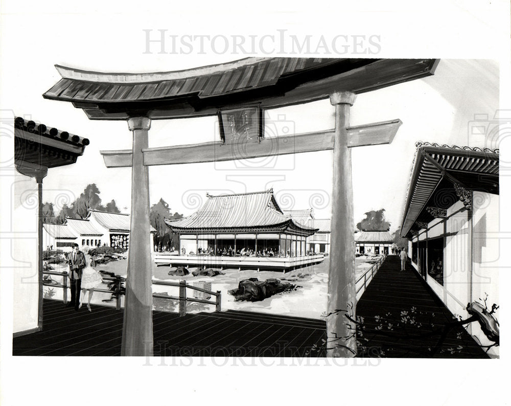 1962 Oriental Gardens Detroit International-Historic Images
