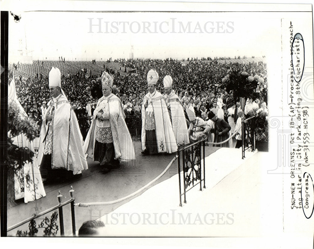 1938 8th Eucharistic Congress bishops-Historic Images