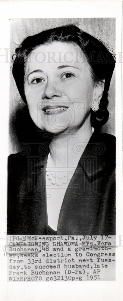 1950 Vera Buchanan Democratic Member-Historic Images