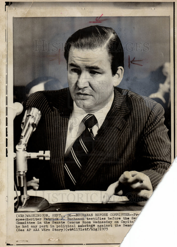 1973 Patrick Buchanan, Senate Committee-Historic Images