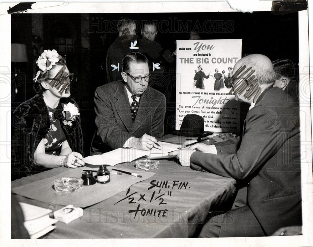 1950 Lawrence Buell Waldorf Astoria Census-Historic Images