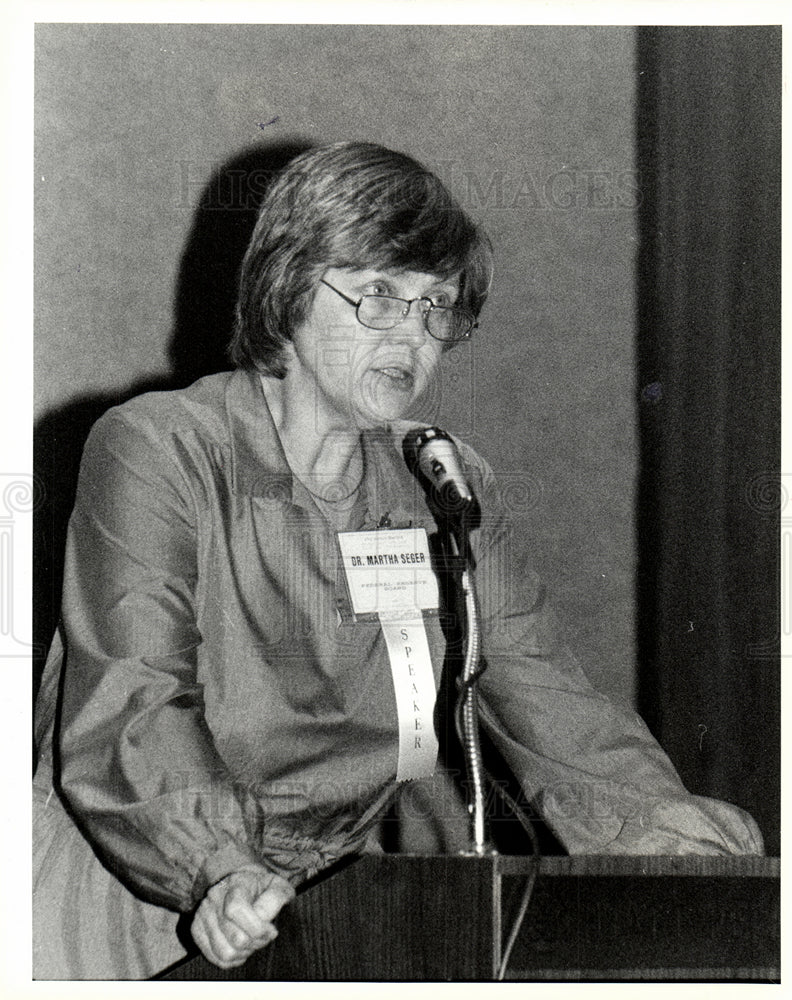 1985 Martha Seger member of  Federal system-Historic Images